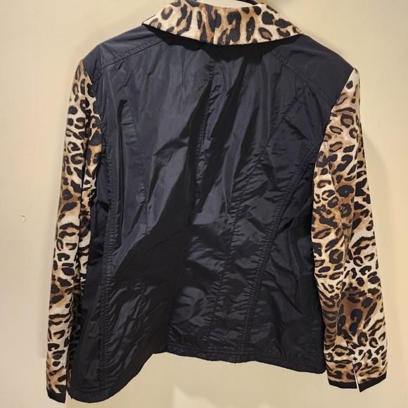CHICO'S Women's Animal Print plus size jacket CHICO'S Size 3 - Picture 8 of 12